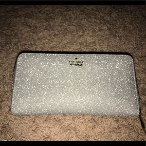 Silver Glitter Kate Spade Wallet